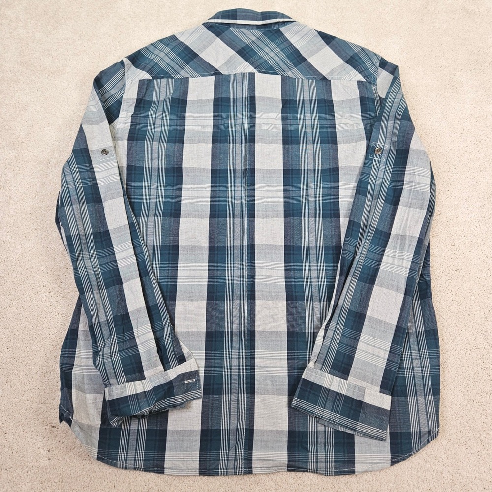 ROCK REPUBLIC Mens Plaid Long Sleeve Button Up Shirt Stretch XL Rugged Americana - Picture 8 of 9